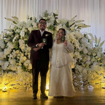 Momen Sakral Gita Bhebhita 'Agak Laen 2' Resmi Menikah, Pesona Kebaya Tradisional Memukau